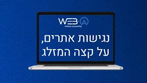 מידע נוסף אודות נגישות אתרים