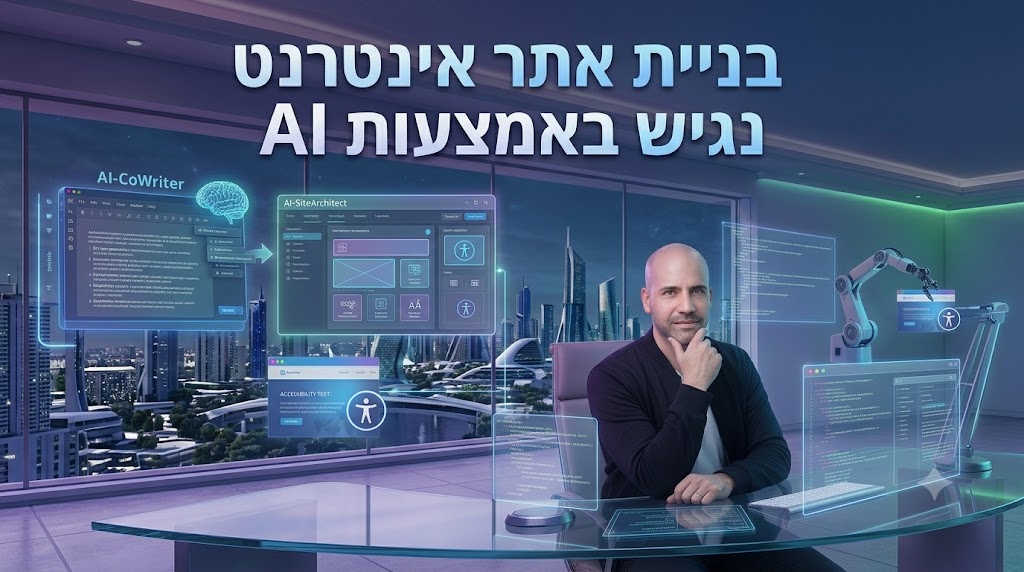 בניית אתר אינטרנט נגיש באמצעות AI