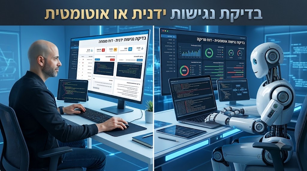 בדיקת נגישות לאתר אינטרנט: בדיקת נגישות ידנית או בדיקת נגישות אוטומטית
