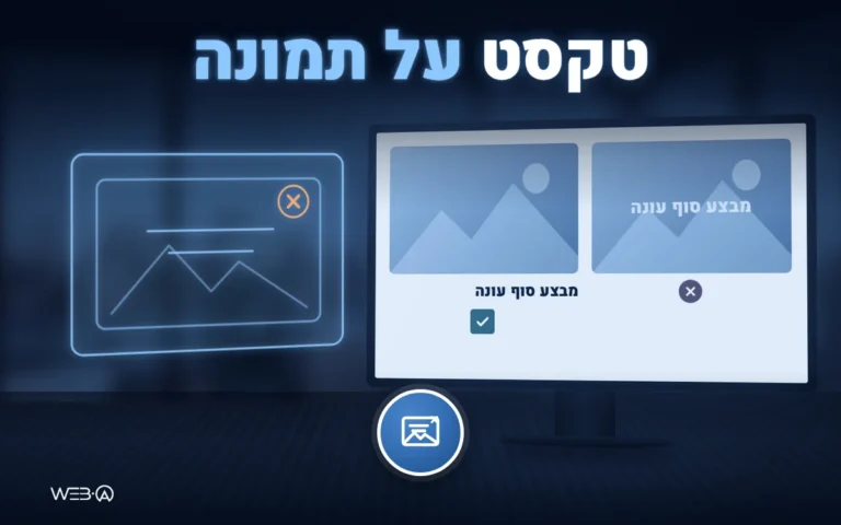 מצלמות וינטג׳ על שולחן כהה ותמונה עם טקסט מסומן, המחשה לכך שטקסט מוטמע בתמונה אינו נגיש לכולם